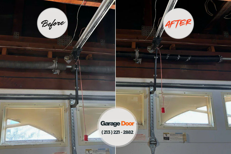 Before and after: garage door repair Palisade, CO